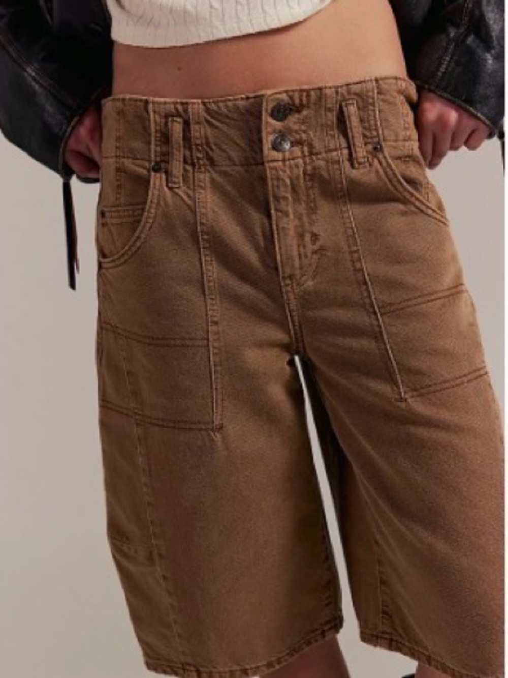 FREE PEOPLE x We The Free Extreme Measures Barrel Shorts size 28 - Picture 2 of 9